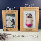 Personalized Baby Photo Frame | Engraved Newborn Gift