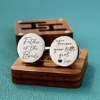 Personalised Father of the Bride gift Cufflinks, Custom Wedding Day Gifts, Father's Day gift, Thank you Wedding Gift, Gifts from Bride
