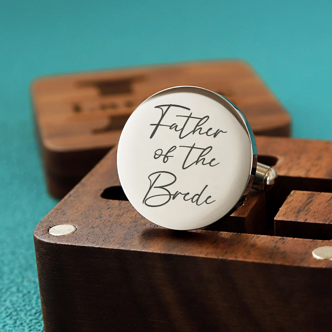 Personalised Father of the Bride gift Cufflinks, Custom Wedding Day Gifts, Father's Day gift, Thank you Wedding Gift, Gifts from Bride