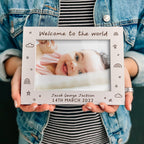Personalized Baby Photo Frame | Engraved Newborn Gift