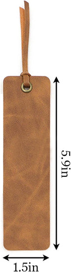 Personalised Bookmark Engraved Leather Book Mark Gifts with Birth Month Flower for Women Men Teacher Custom Bookmark Book Marks Bookmarks Gifts for Graduation Birthday Christmas (Brown)