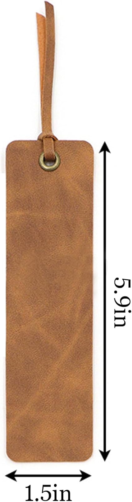 Personalised Bookmark Engraved Leather Book Mark Gifts with Birth Month Flower for Women Men Teacher Custom Bookmark Book Marks Bookmarks Gifts for Graduation Birthday Christmas (Brown)