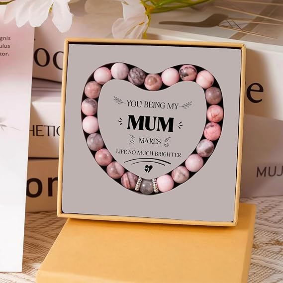 Mothers Day Gifts, Mum Birthday Gifts Bracelet, Gift for Mother from Daughter or Son, Mummy Presents for Mother's Day, Valentine's Day