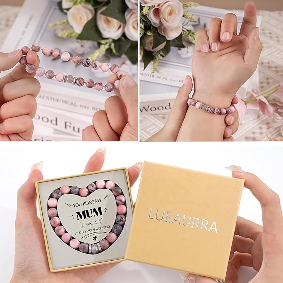 Mothers Day Gifts, Mum Birthday Gifts Bracelet, Gift for Mother from Daughter or Son, Mummy Presents for Mother's Day, Valentine's Day