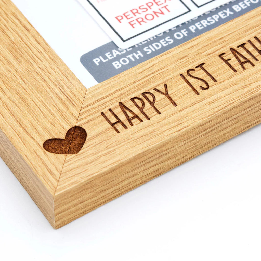 Wedding Photo Frame 6x4 7x5, Personalised Wedding Gift, Our Wedding Day, Newly Married Couple, Bride and Groom, Engraved Wooden Frame