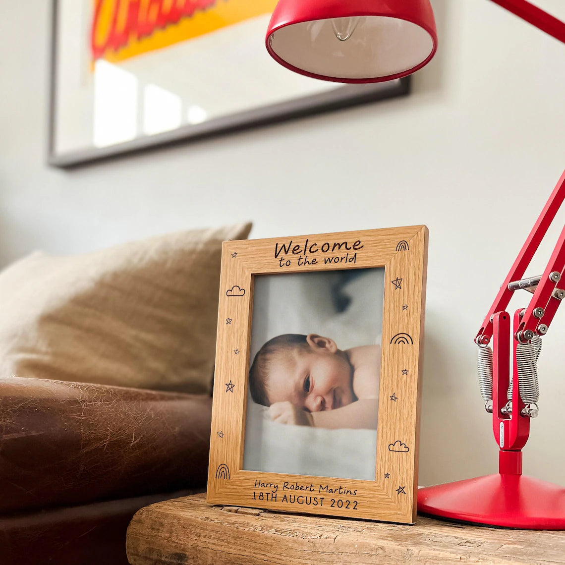 Personalized Baby Photo Frame | Engraved Newborn Gift