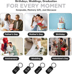 Personalised Keyring with Photo & Text – Engraved Double-Sided Custom Keychain – Mothers Day Gift for Mum, Nanny, Grandma, Sister, Anniversary&Birthday Keepsake - Made in UK