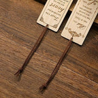 2 Pcs Bible Bookmark Bamboo Bookmarks for Men, Inspirational Christian Religious Gifts for Men Book Marks for Reading Men (Wolf and Lion)