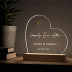 Personalised Wedding Gift For Couples, Happily Ever After Gift, Bride and Groom Gift, Mr and Mrs Gift, LED Light Sign With Wedding Date