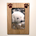 Paws or Claws Personalized Picture Mats with Pets Cut Out Name