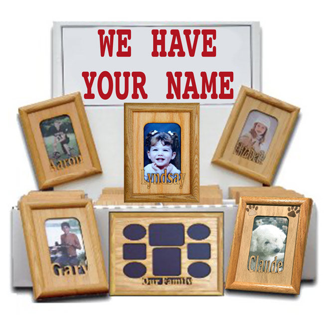 Name Frame -Personalized Picture Mats with Cut Out Name